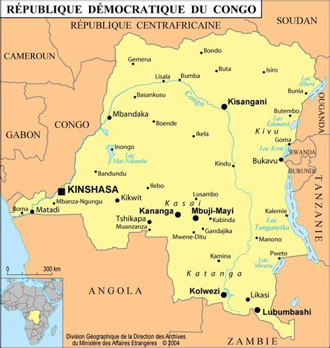 Carte De La République Démocratique Du Congo Plusieurs Cartes