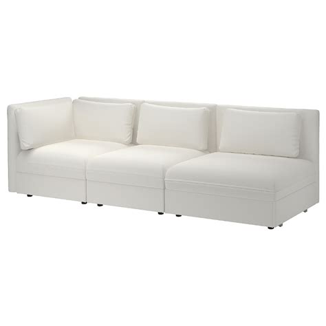 vallentuna 3 seat modular sleeper sofa with open end murum white ikea söderhamn sofa ikea