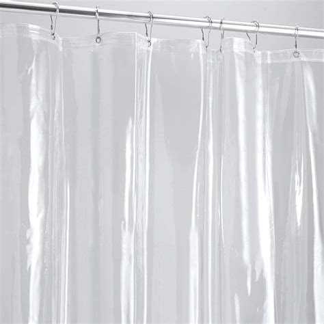 Heavyweight Clear Shower Curtain Liner Waterproof And Treated To Resist