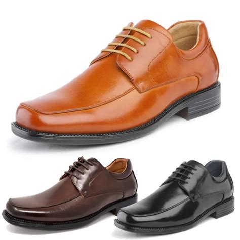 Men Oxfords Shoes Square Toe Lace Up Classic Dress Shoes Size Picclick