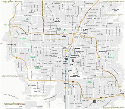 Map Of Las Vegas Nevada And Surrounding Area Maps For You