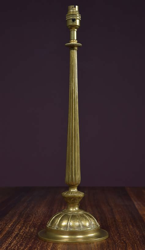 Reeded Edwardian Table Lamp Haes News And Photos