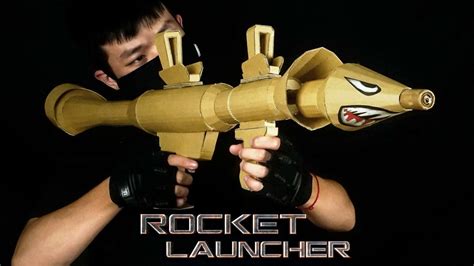 How To Make Fortnite Rocket Launcher Amazing Diy Cardboard Toy Youtube