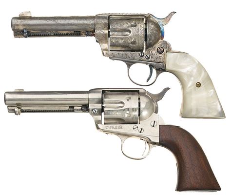 Two Colt Single Action Revolvers A Custom Engraved