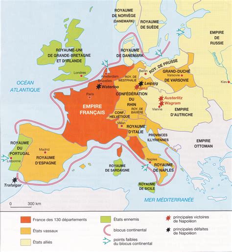 Carte De L Europe Napoléonienne Carte De France
