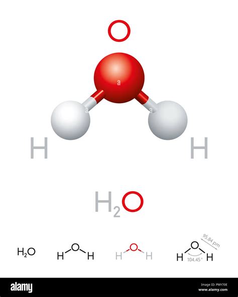 Image De Eau Image 3d Molecule Eau H2o