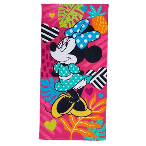 Disney Minnie Mouse Pink Beach Towel
