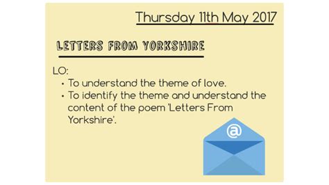 Letters From Yorkshire By Ellie Robinson