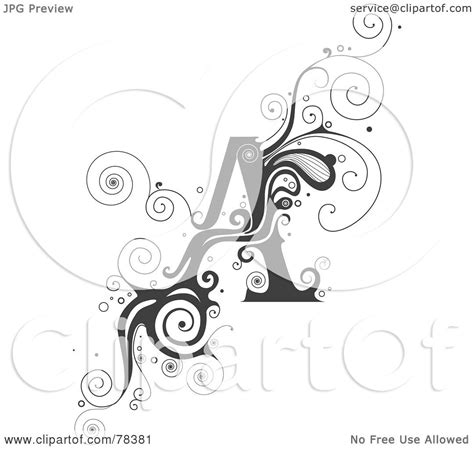 Royalty Free Rf Clipart Illustration Of A Vine Alphabet Letter A By