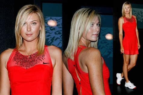 Sharapova S Red Nike Tennis Dress Cool Or Not Popsugar Fitness