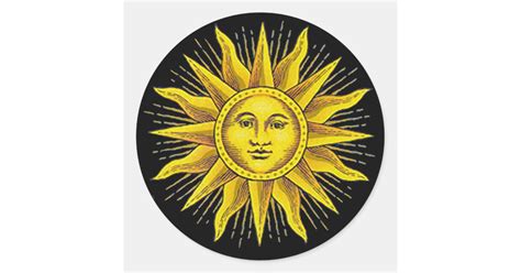 Roman Sun Classic Round Sticker