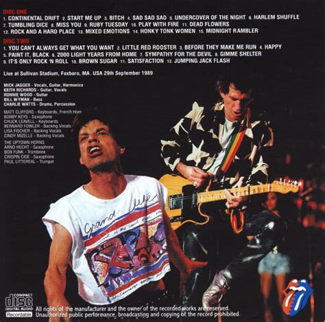 Rolling Stones Steel Wheels Boston 1989 1st Night 2 Cdr Giginjapan