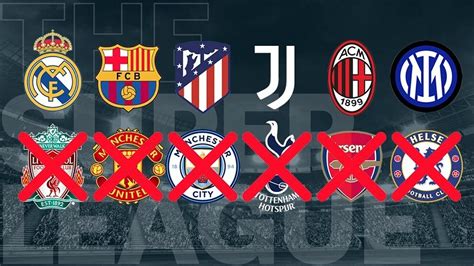 European Super League All Six Premier League Teams