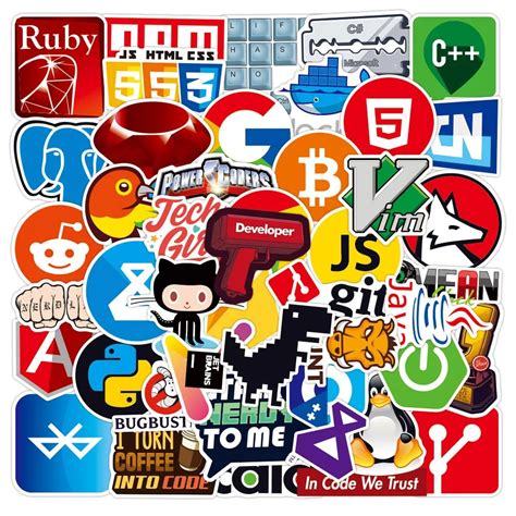 103050100pcs Funny Geek Internet Java Programming Stickers