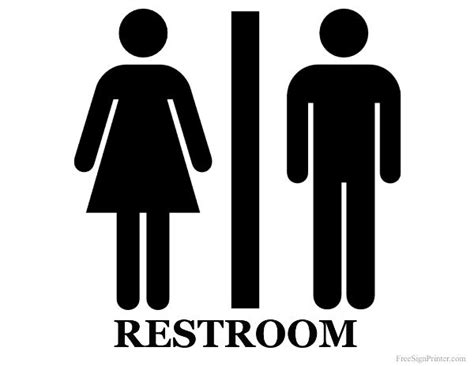 Funny bathroom signs for men. Printable Unisex Restroom Sign for bathroom at my home ...