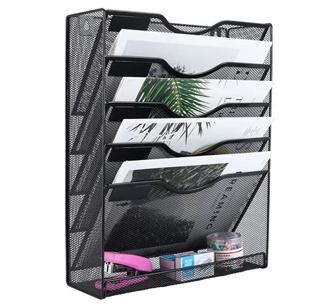 Easypag Wall File Organizer Mesh Tier Wall File Holder Desktop