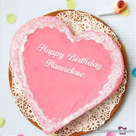 Happy Birthday Hannelore Cakes Cards Wishes