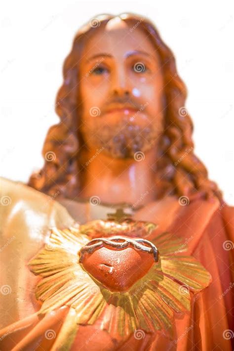 Sacred Heart Of Jesus Statue Stock Image Image Of Devotion Hands
