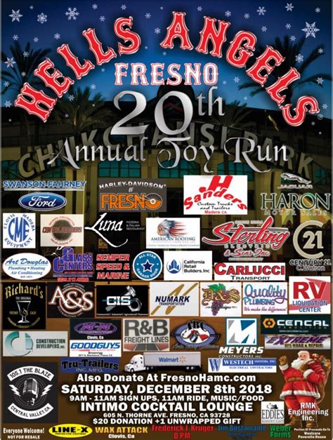 Fresno Hells Angels 20th Annual Toy Run