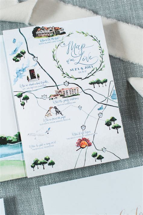 Map Of Our Love Custom Wedding Map Great Wedding Map Idea Wedding