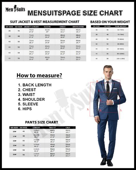 Mens Suit Jacket Sizes Charts Sizing Guide 51 Off