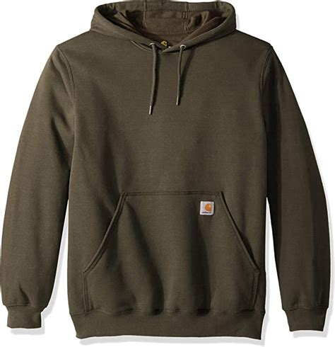 Carhartt Mens Midweight Original Fit Hooded Pullover Sweatshirt K121