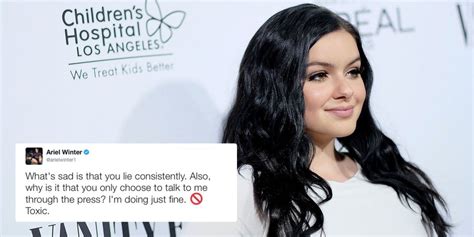 ariel winter claps back at her mom for criticizing her fashion choices