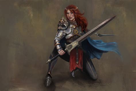 Artstation Budicca Celtic Queen Warrior Chloe Veillard Warrior