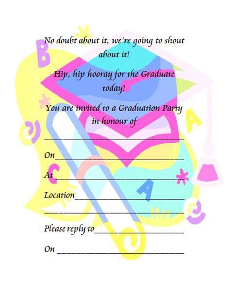 40 Free Graduation Invitation Templates Template Lab