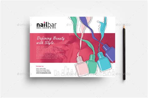 nail salon flyer designs templates psd ai word