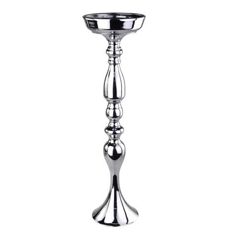 Tall Candle Holder Stand Metal Centerpiece Silver 21 Inch Walmart