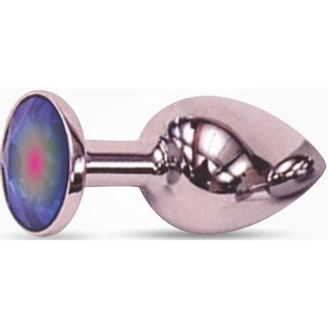 The Reluxer Butt Plug Silver Chromed Stainless Steel With Shimmer