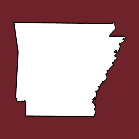 Arkansas Blank Outline Arkansas T Shirt Teepublic