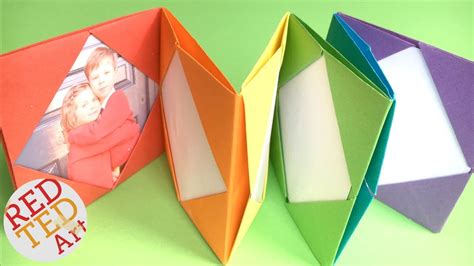 Easy Rainbow Origami Photo Album Diy Mini Photo Album Diy Youtube