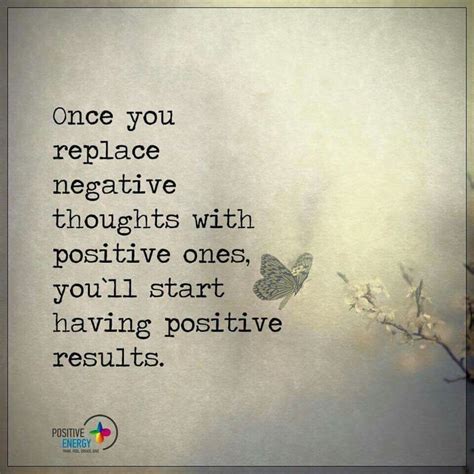Replace Negative Thoughts Positive Quotes Positivity