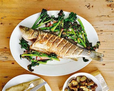 Whole Sea Bass With Broccolini Seafood Friday