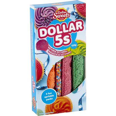 Buy Dollar Sweets Sprinkles Fives 125g Online Worldwide Delivery