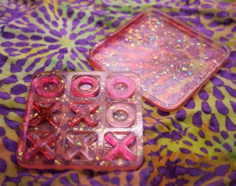 Pink And Glitter Tic Tac Toe Etsy