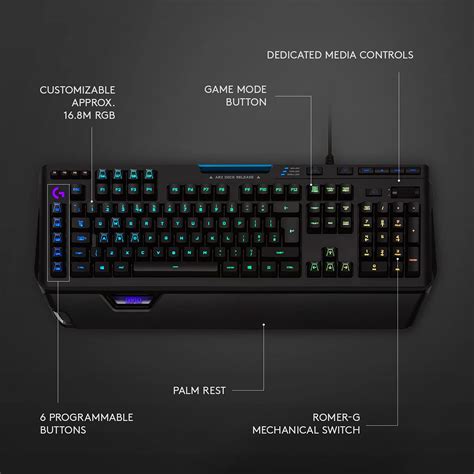 Logitech G910 Orion Spectrum Illuminated Mechanical Gaming Keyboard