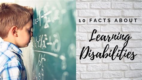 10 Facts About Learning Problems Learning Disabilities Institute