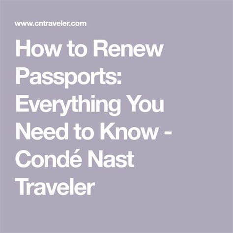 How To Renew Passports Everything You Need To Know Passport Renewal