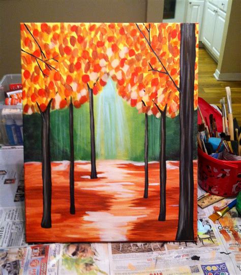 ~autumn~ Acrylic Painting By Kelley Carroll Painting Canvas