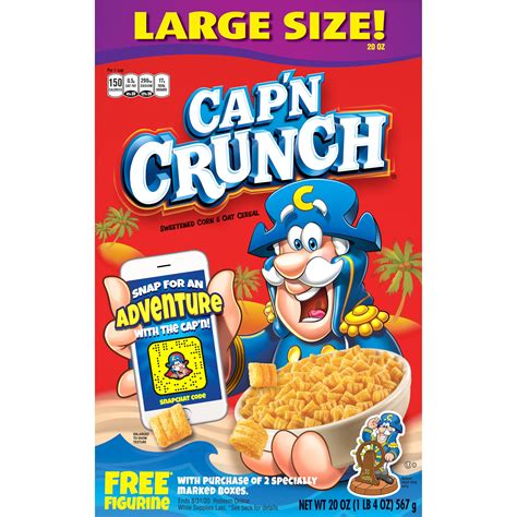 Capn Crunch Large Size Sweetened Corn And Oat Cereal Smartlabel™