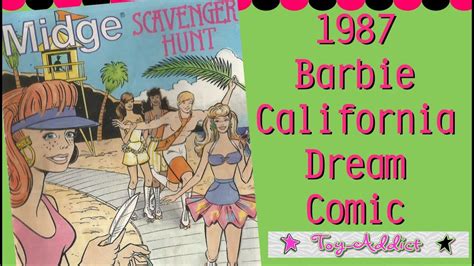 1987 Vintage Barbie California Dream Midge Comic Book ~ Toy Addict