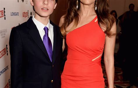 Elizabeth Hurley Brings Grown Up Son Damian To Royals Premiere