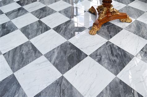 The Timeless Chic Of Black And White Checkered Tile Page Marble