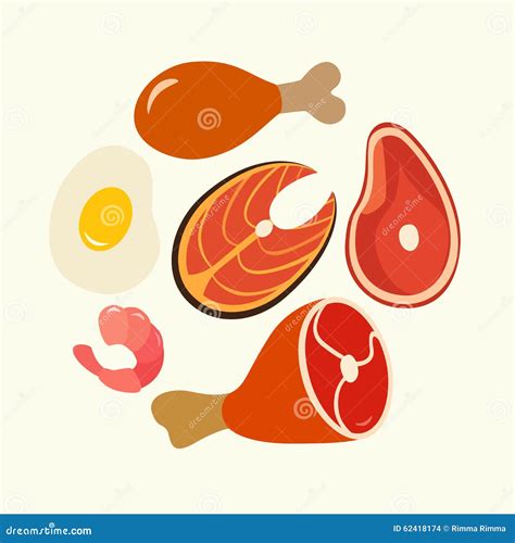 Protein Food Cartoon