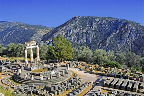 The Sanctuary Of Athena Pronaia At Ancient Delphi Greece Greece Travel