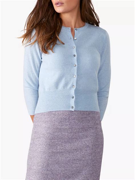 Pure Collection Cashmere Cropped Cashmere Cardigan At John Lewis And Partners