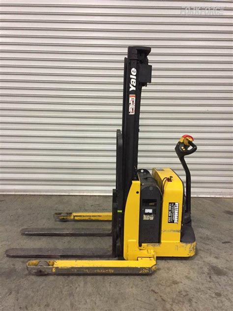 Used Yale 1 Ton Electric Walkie Stacker Fork Force